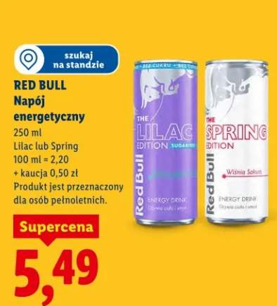 Napój energetyczny Red Bull Lilac lub Spring