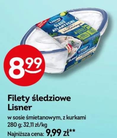 Filety śledziowe w sosie śmietanowym, z kurkami
