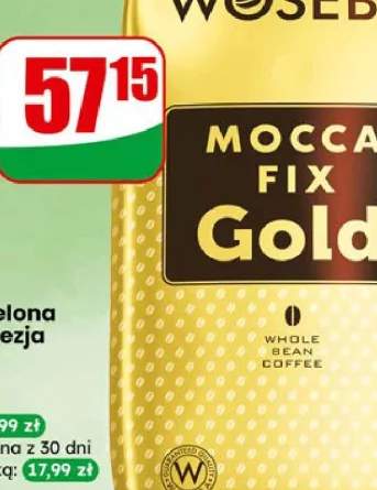 Kawa ziarnista Mocca Fix Gold Woseba