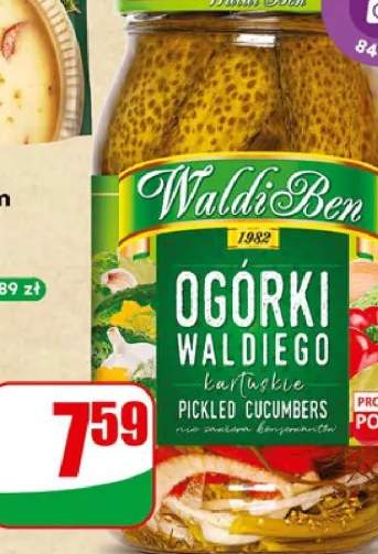 Ogórki konserwowe kartuskie waldiego