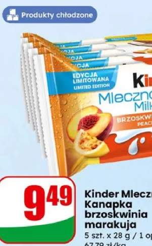 Mleczna kanapka brzoskwinia marakuja