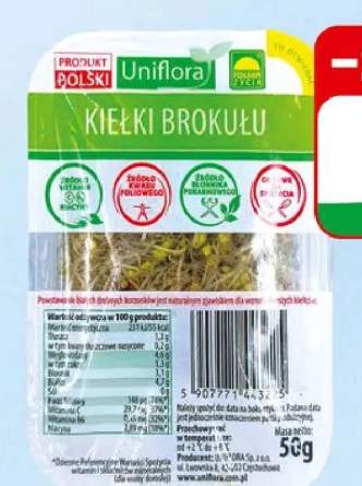 Kiełki Uniflora różne rodzaje