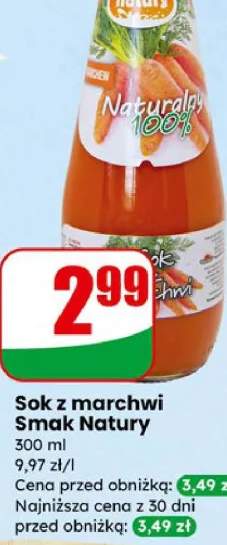 Sok z marchwi Smak Natury