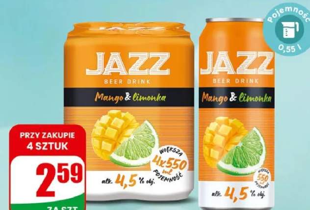Napój piwny Jazz puszka różne rodzaje