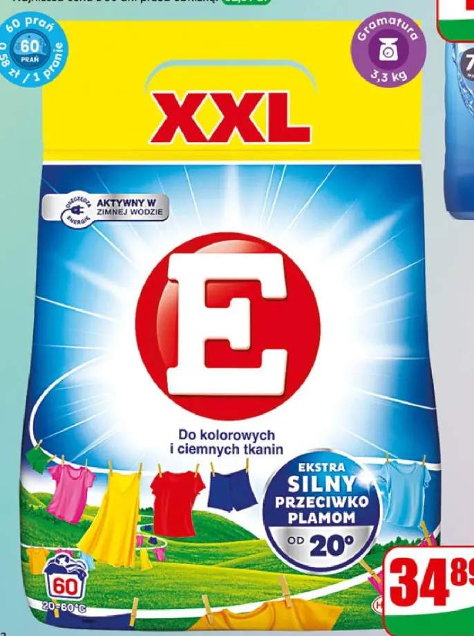 Proszek do prania E 2 rodzaje