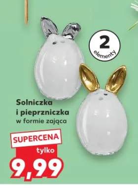 Solniczka i pieprzniczka w formie zająca