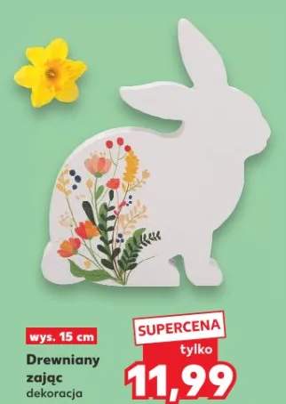 Drewniany zając dekoracja