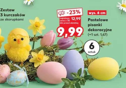 Pastelowe pisanki dekoracyjne