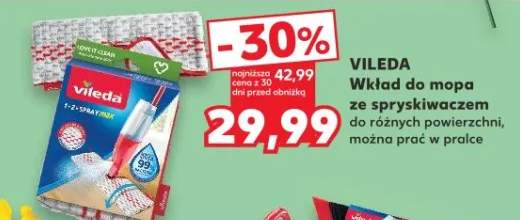 Wkład do mopa ze spryskiwaczem do różnych powierzchni, można prać w pralce