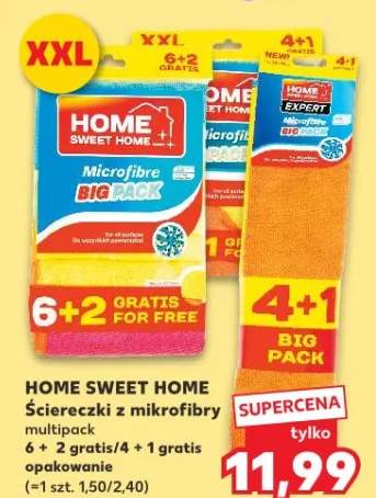 Ściereczki z mikrofibry multipack 6 + 2 gratis/4 + 1 gratis