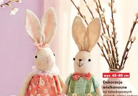 Dekoracje wielkanocne na teleskopowych nogach, różne rodzaje