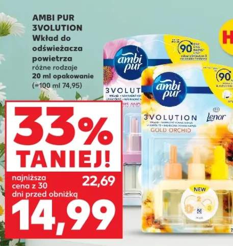 Wkład do odświeżacza powietrza różne rodzaje 3VOLUTION