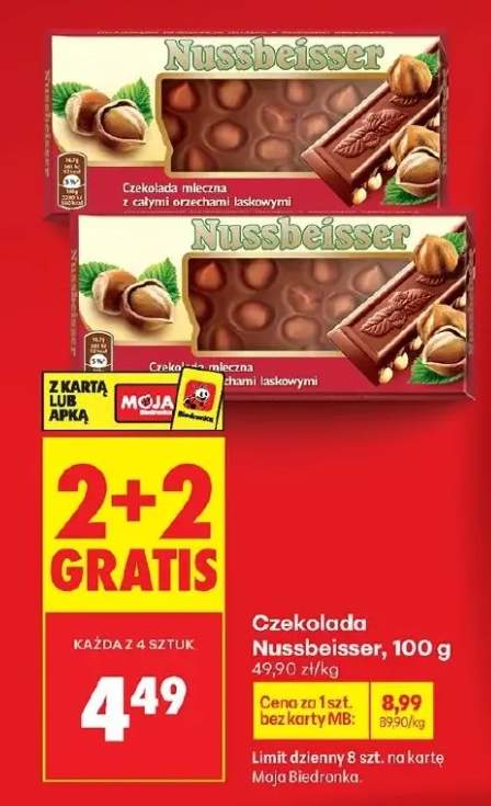 Czekolada mleczna z całymi orzechami laskowymi