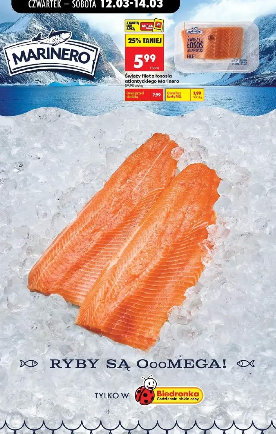 Świeży filet z łososia atlantyckiego