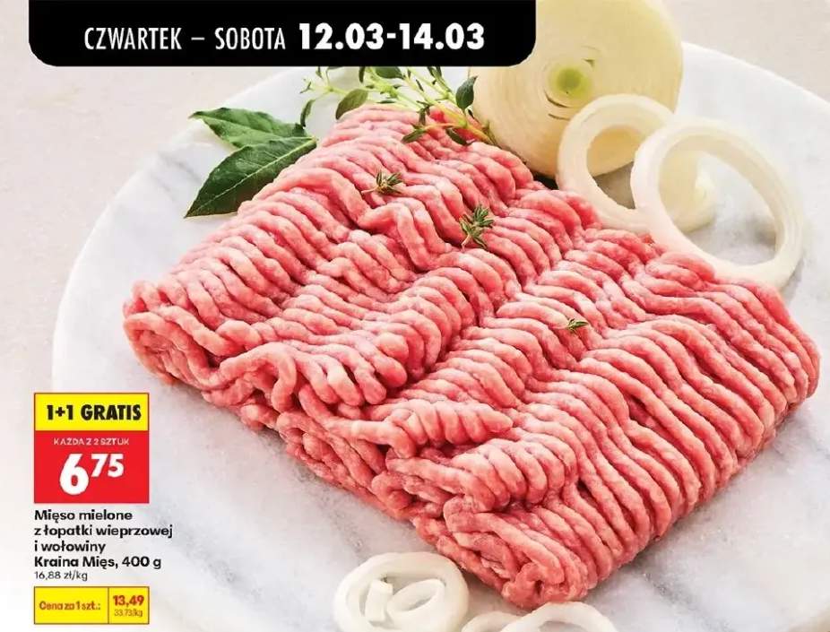 Mięso mielone z łopatki wieprzowej i wołowiny