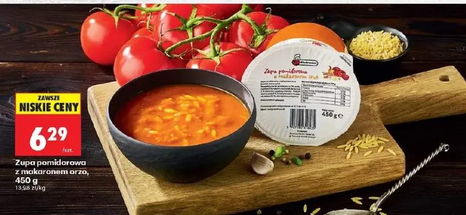 Zupa pomidorowa z makaronem orzo