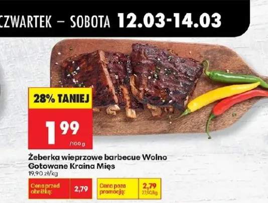 Żeberka wieprzowe barbecue