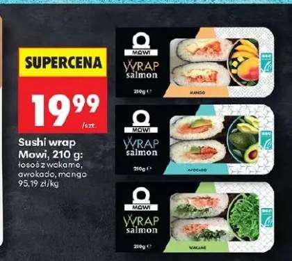 Sushi wrap łosoś z wakame