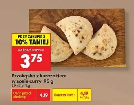 Przekąska z kurczakiem w sosie curry