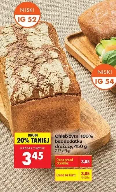 Chleb żytni 100% bez dodatku drożdży