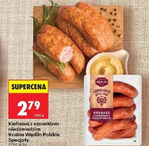 Kiełbasa z czosnkiem niedźwiedzim Góralskie Przejay