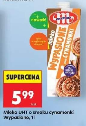 Mleko UHT o smaku cynamonki wypasione