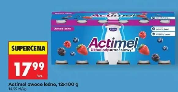 Napój mleczny owoce leśne