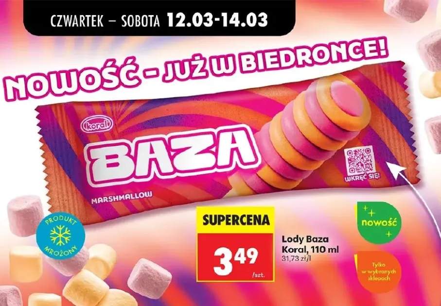 Lody Baza marshmallow