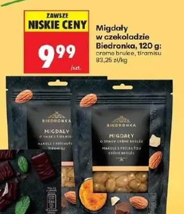 Migdały w czekoladzie creme brulee
