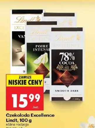 Czekolada Excellence różne rodzaje