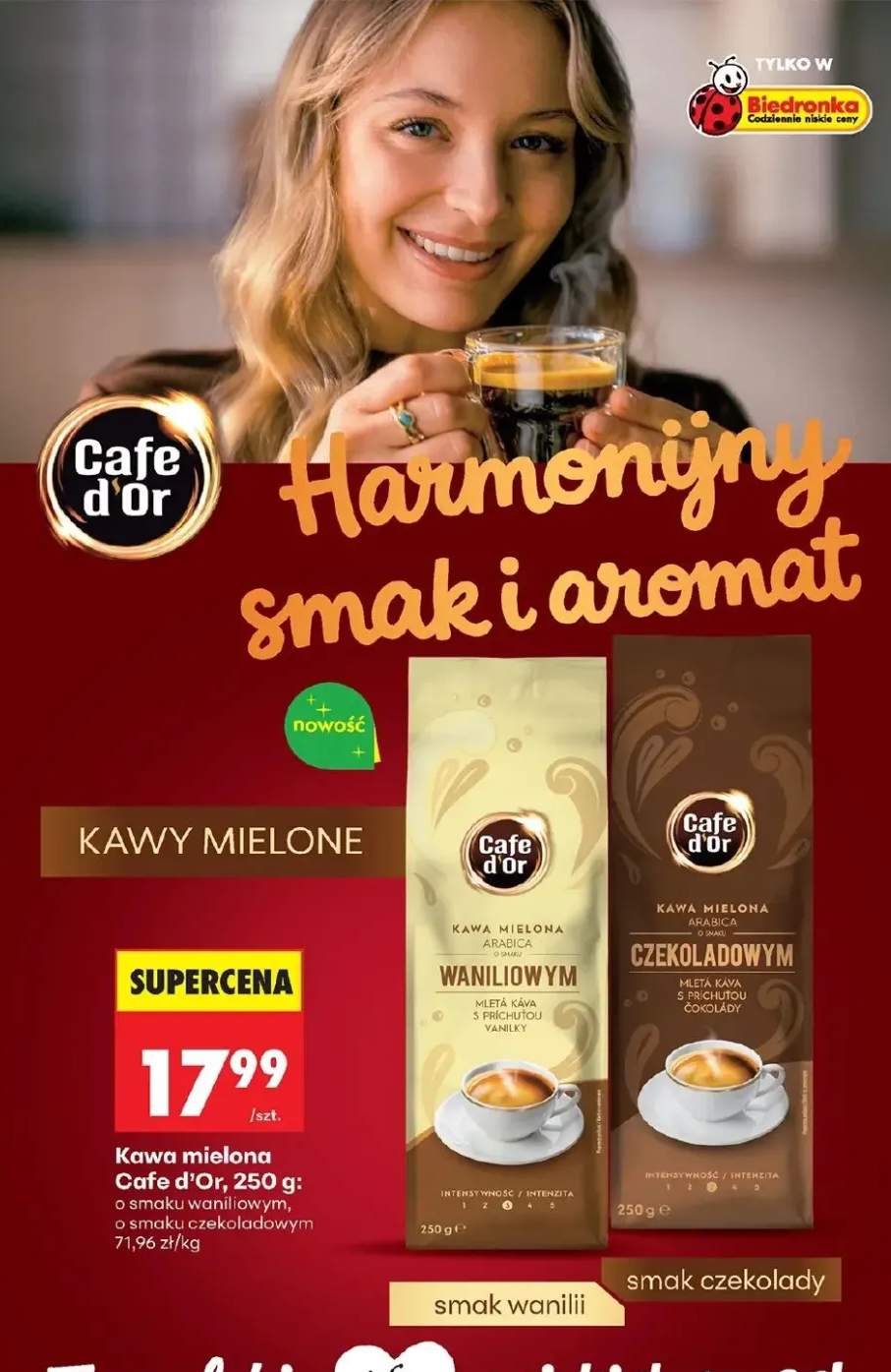 Kawa mielona o smaku waniliowym