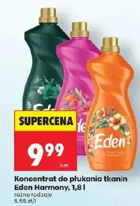 Koncentrat do płukania tkanin Eden Harmony różne rodzaje