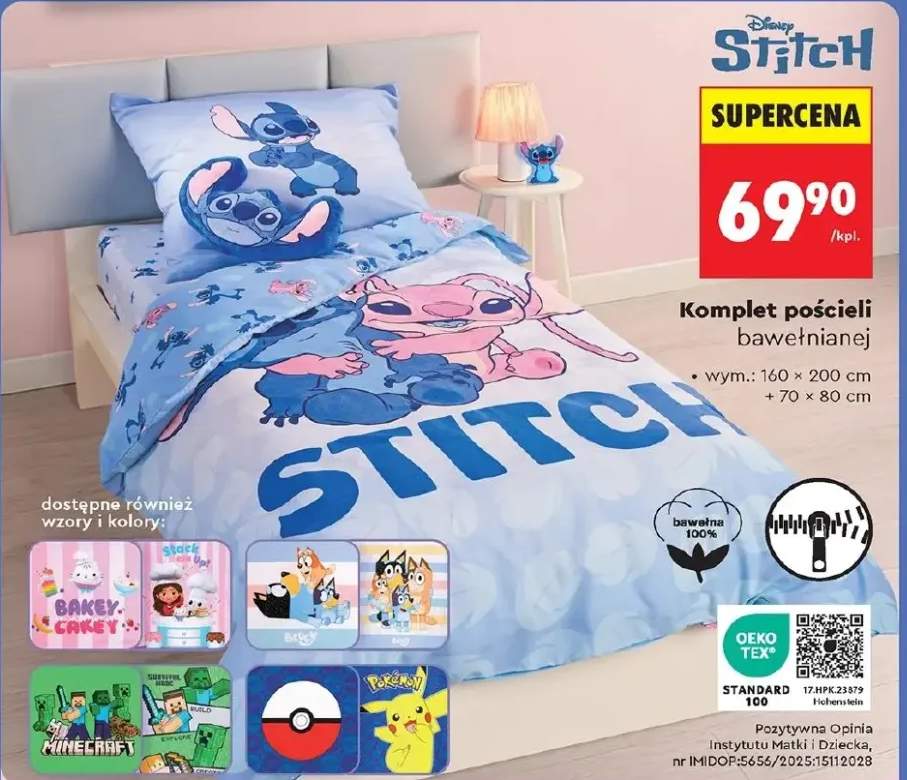 Komplet pościeli bawełnianej Stitch