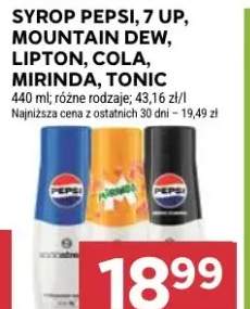 Syrop Pepsi, 7 Up, Mountain Dew, Lipton, Cola, Mirinda, Tonic