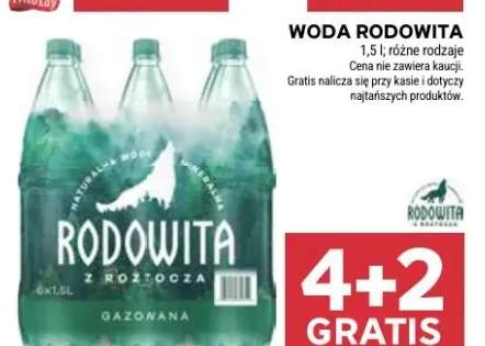Woda Rodowita różne rodzaje gazowana