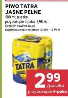 Piwo Tatra jasne pełne