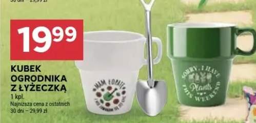 Kubek ogrodnika z łyżeczką