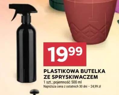 Plastikowa butelka ze spryskiwaczem