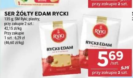 Ser żółty edam plastry