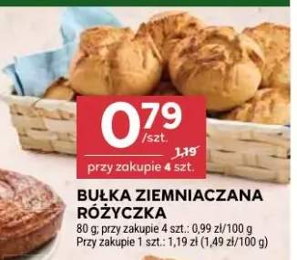 Bułka ziemniaczana różyczka