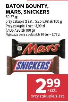 Baton bounty, mars, snickers