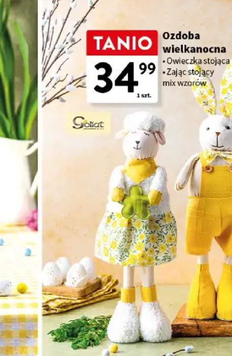 Ozdoba wielkanocna owieczka stojąca, zając