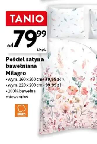 Pościel satyna bawełniana Milagro mix wzorów 100% bawełna