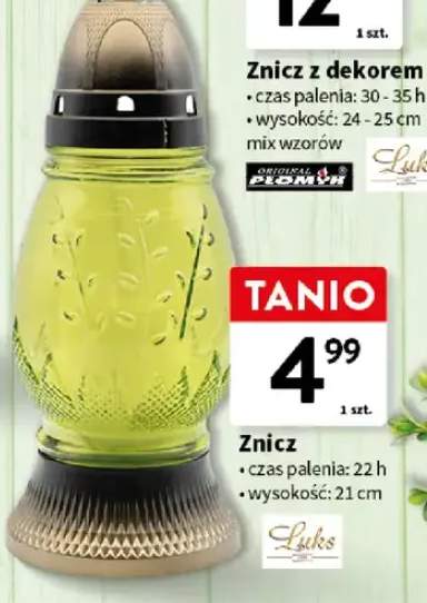 Znicz czas palenia 22h wysokość 21cm