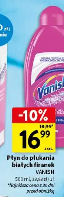 Płyn do płukania białych firanek