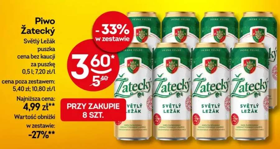 Piwo Żatecký Světlý Ležák puszka