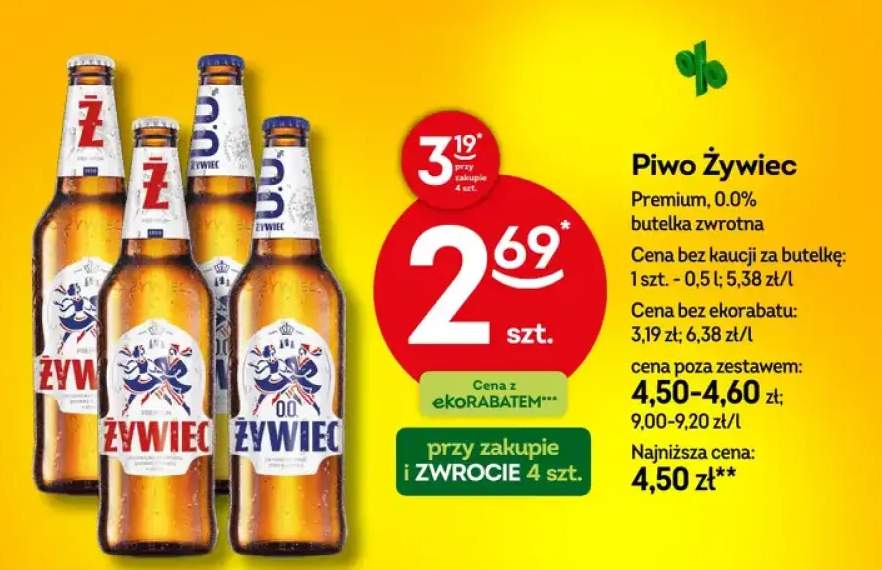 Piwo Żywiec Premium butelka zwrotna