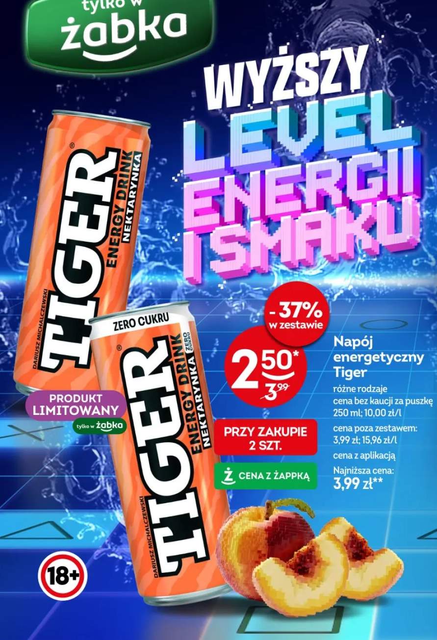Napój energetyczny Tiger różne rodzaje