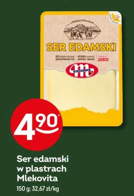 Ser edamski w plastrach