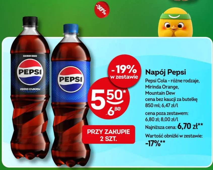 Napój zero cukru